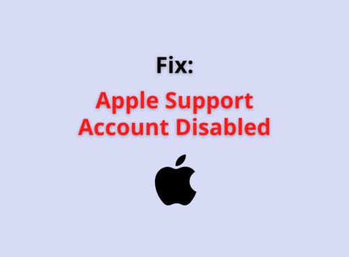 apple support account disabled