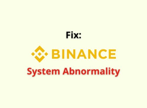 binance system abnormality