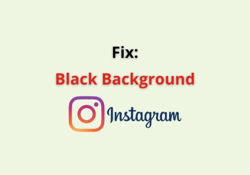 black backgroud instagram