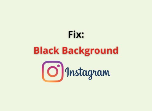 black backgroud instagram