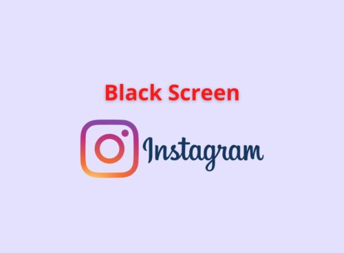 blank screen instagram