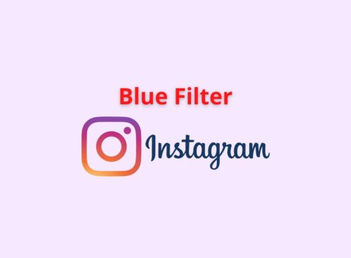 blue filter instagram