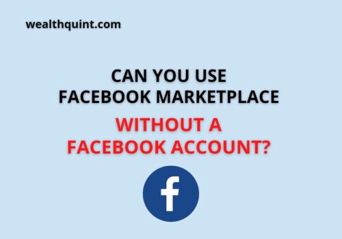 can you use facebook merketplace wothout a facebook account