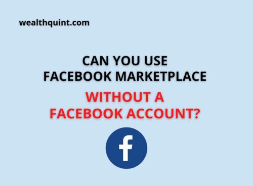 can you use facebook merketplace wothout a facebook account