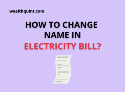 change name in electricity bill