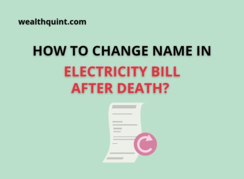 change name in electricity bill after death