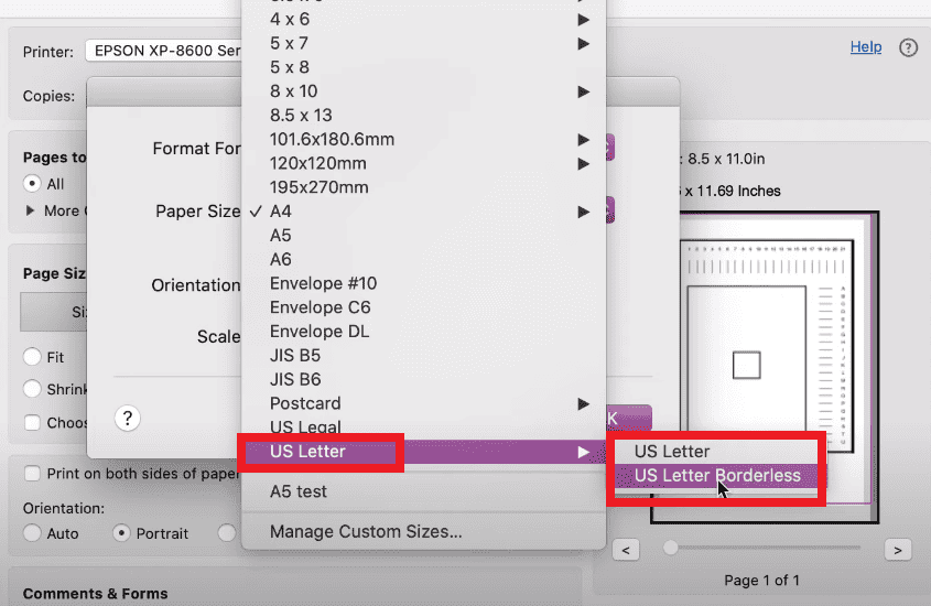 How To Fix Cricut Calibration Not Working 2 check paper size to fix cricut calibration