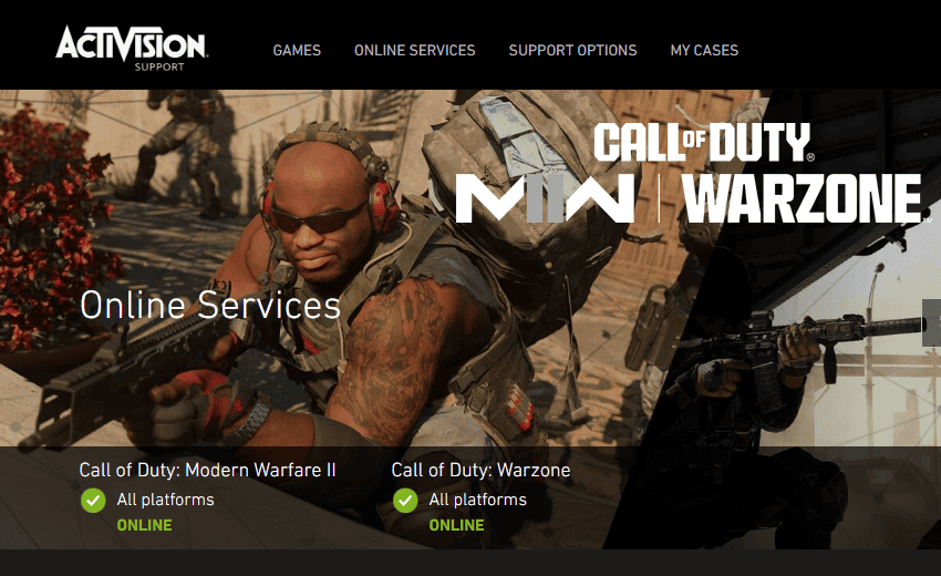 How To Fix Call of Duty Mobile Authorization Error 5B1302 3 check the Call of Duty server status to fix Authorization Error 5B1302