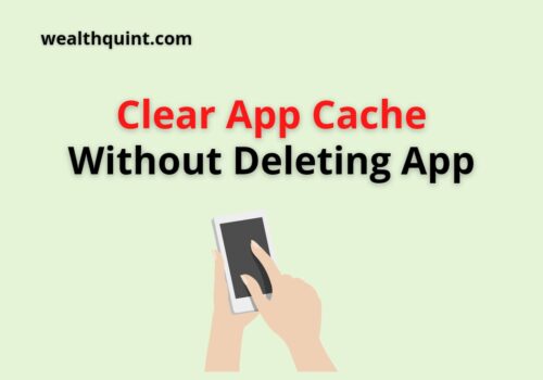 clear app cache without deleting app