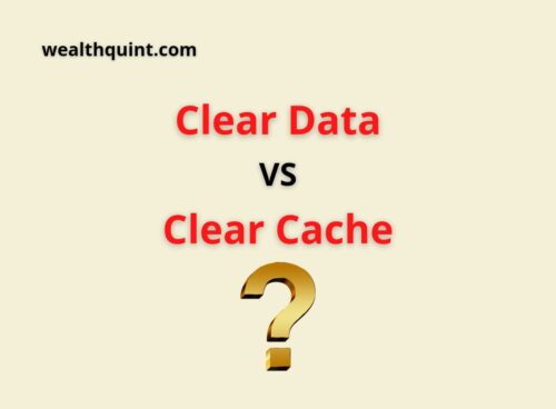 clear data vs clear cache