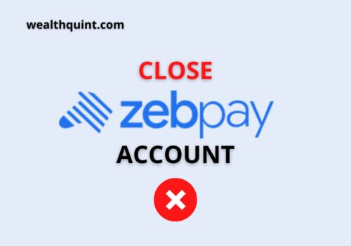 Delete zebpay account