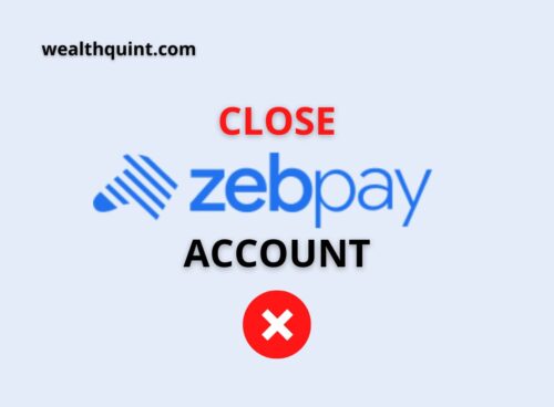 Delete zebpay account