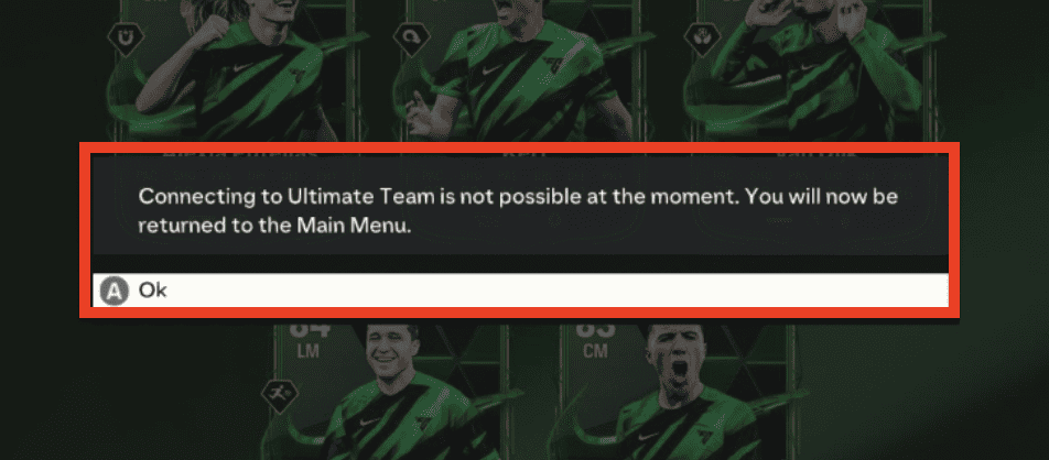 How to Fix “Connecting to Ultimate Team is Not Possible at the Moment” on EA FC 24 2 connecting to ultimate team is not possible ea fc 24