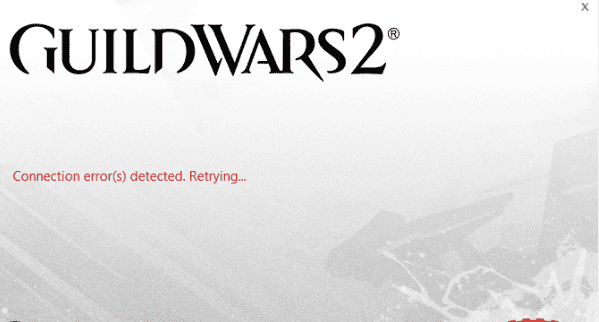 How to Fix "Connection Error Detected Retrying" on Guild Wars 2 1 connection error detected retrying guild wars 2 Error