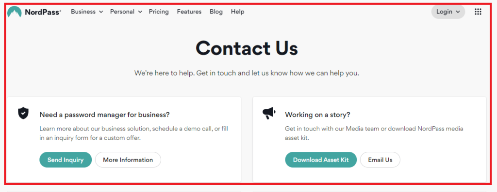 How To Fix NordPass Login Not Working 2 contact NordPass support To Fix NordPass Login Not Working