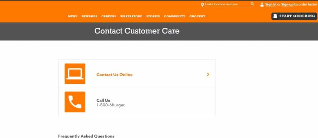 How to Fix “System Error Occurred” On Whataburger App 3 contact for Whataburger