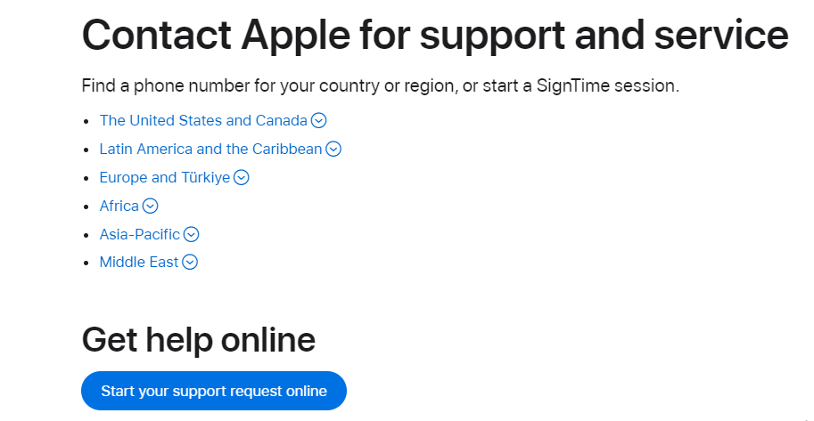 How To Fix An Error Occurred While Setting Up Apple Pay 3 contact support for issue of An Error Occurred While Setting Up Apple Pay