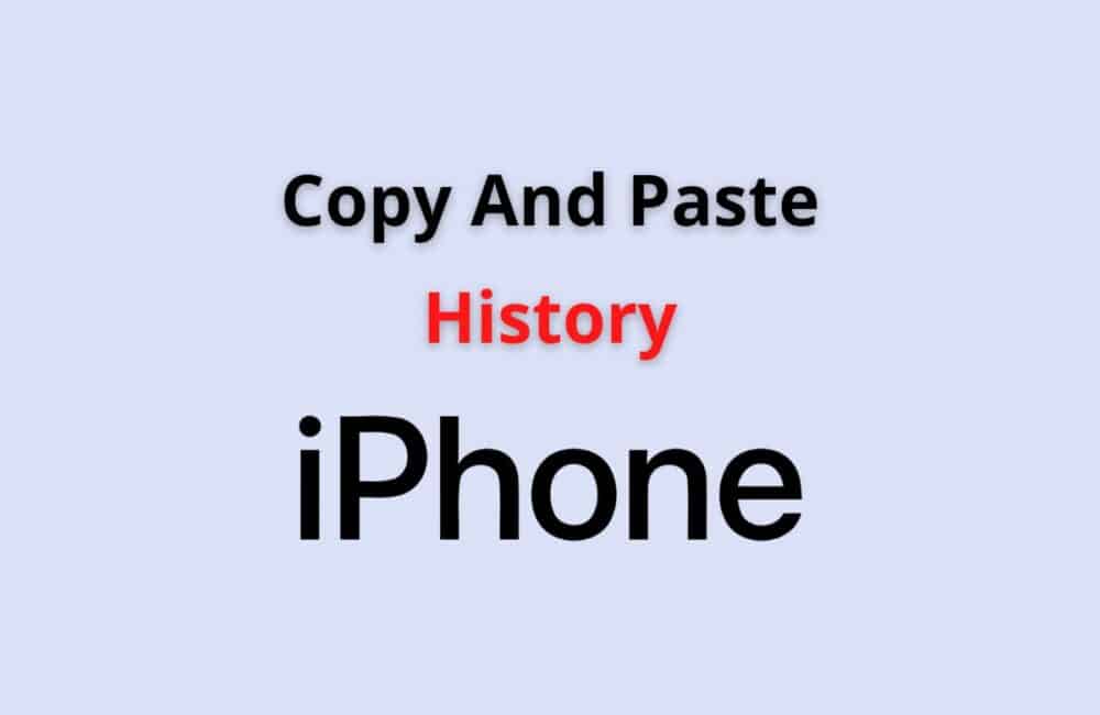 copy and paste history iphone