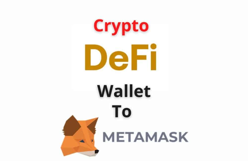 How to Send From Crypto.com DeFi Wallet To MetaMask? 1 crypto defi wallet to metamask