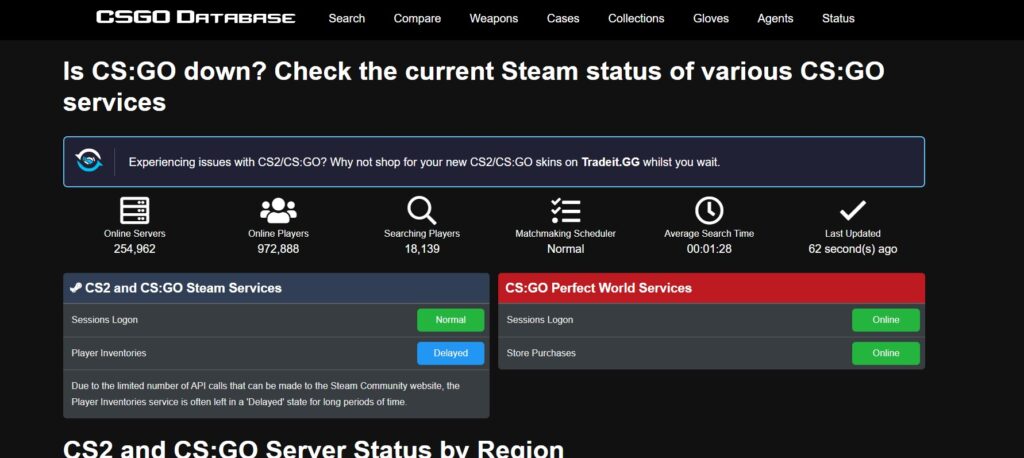 How To Fix “Cannot Begin Matchmaking Because One Or More Selected Maps Are No Longer Available” On Counter Strike 2 (CS2) 2 cs2 server status for Cannot Begin Matchmaking Because One Or More Selected Maps Are No Longer Available On Counter Strike 2 CS2