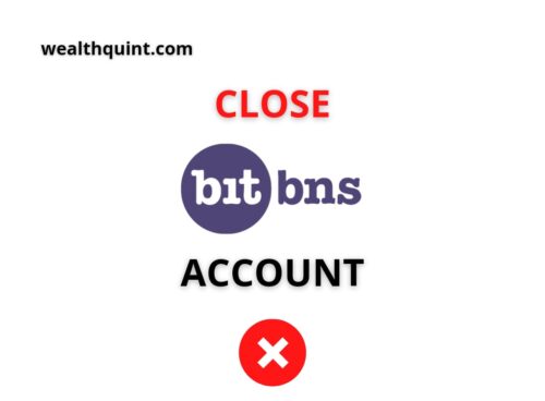 delete bitbns account