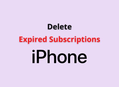 delete expired subscription iphone