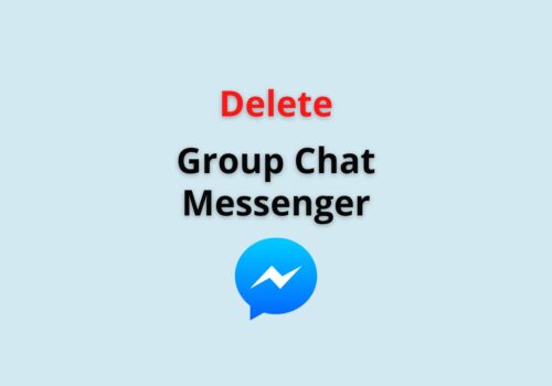 delete group chat messenger
