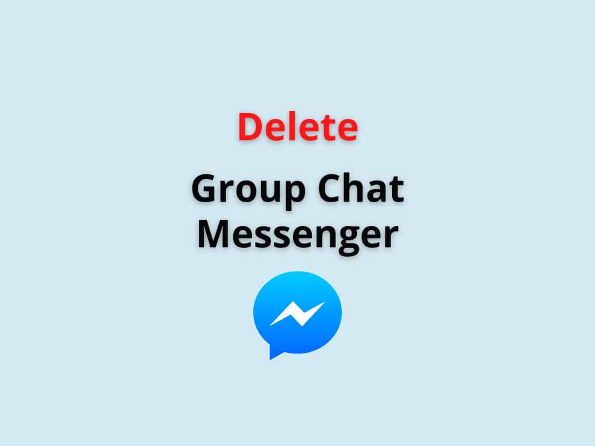 Delete group chat facebook what jappens