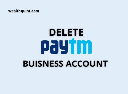 delete paytm business account