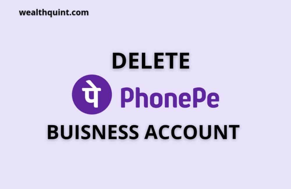 delete phonepe business account