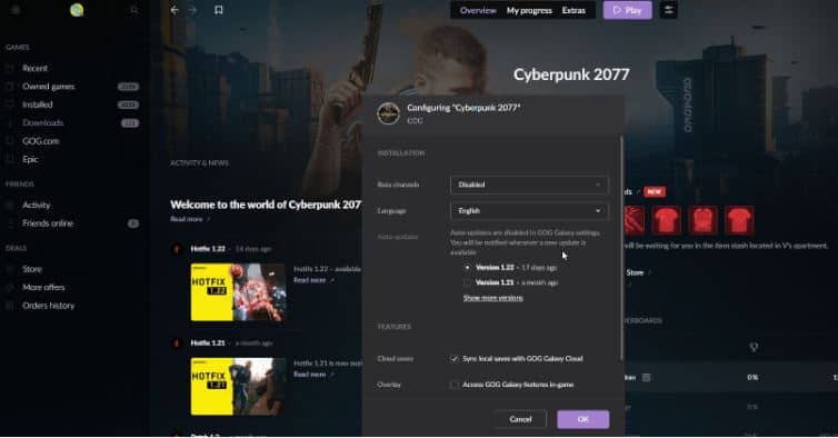 How To Fix Cyberpunk 2077 Crash On Loading Save Games 4 disable saves on gog cyberpunk 2077