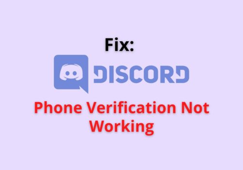 discord phone verification not working