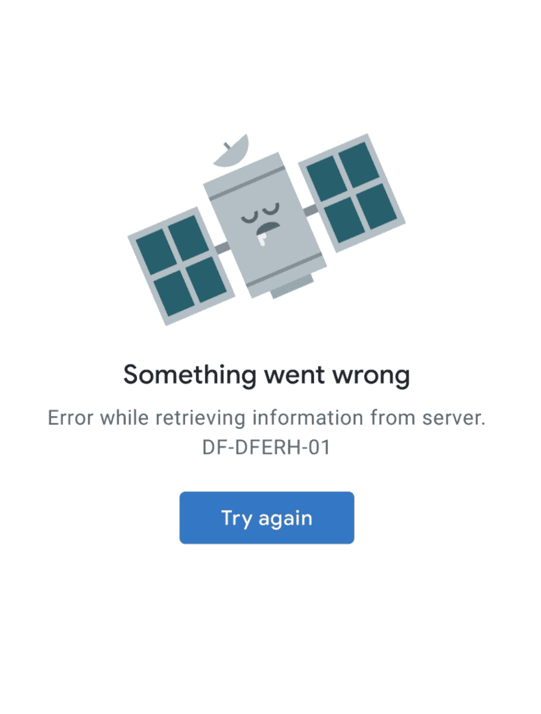 Fix: Error While Retrieving Information From Server DF-DFERH-01 2 error while retrieving information from server df-dferh-01