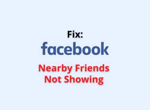 facebook nearby friends not showing