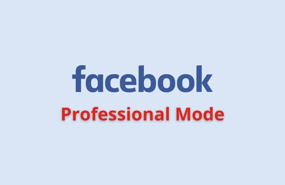 facebook professional mode