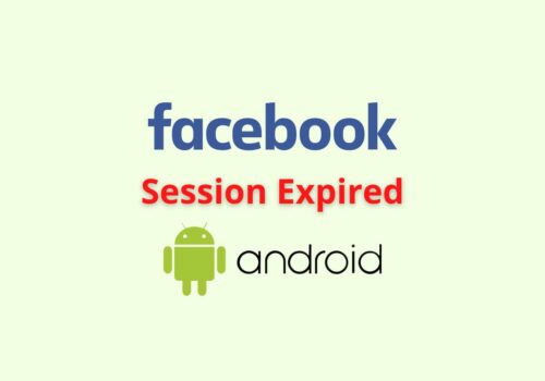 facebook session expired android