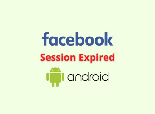 facebook session expired android