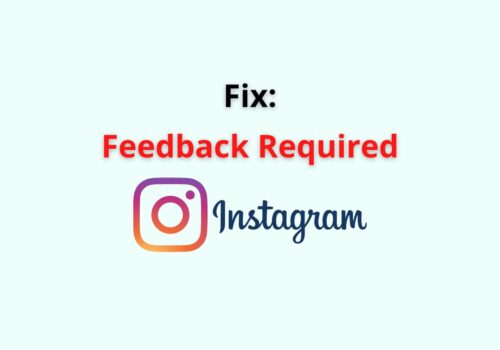 feedback required instgaram