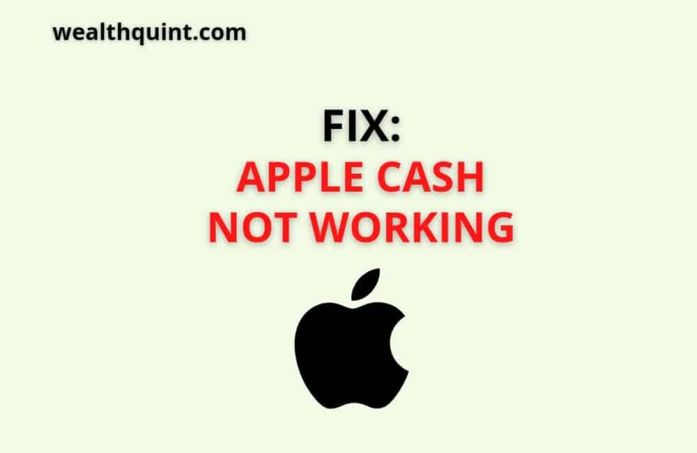 fix apple cash not working