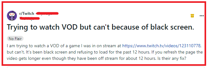 How To Fix Twitch VODs Not Loading Black Screen Or Not Showing Up 1 fix twitch vods not loading black screen or not showing up