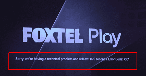 How to Fix Foxtel Play Error Code x101 1 foxtel play error code x101 Speed Error