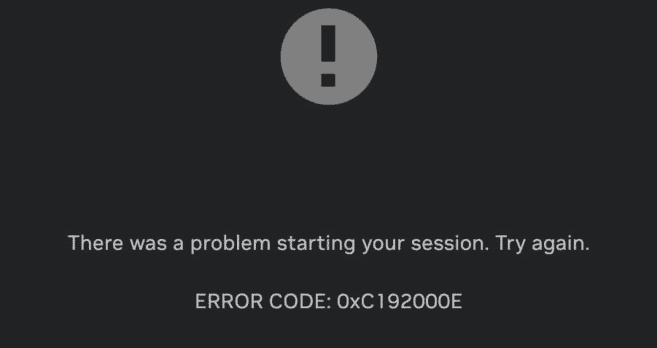 How To Fix GeForce NOW Error Code 0xC192000E 1 geforce now error