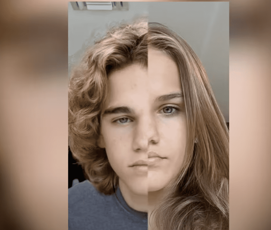 gender swap filter on tiktok