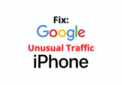 google unusual traffic iphone