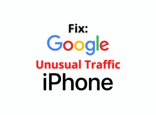 google unusual traffic iphone