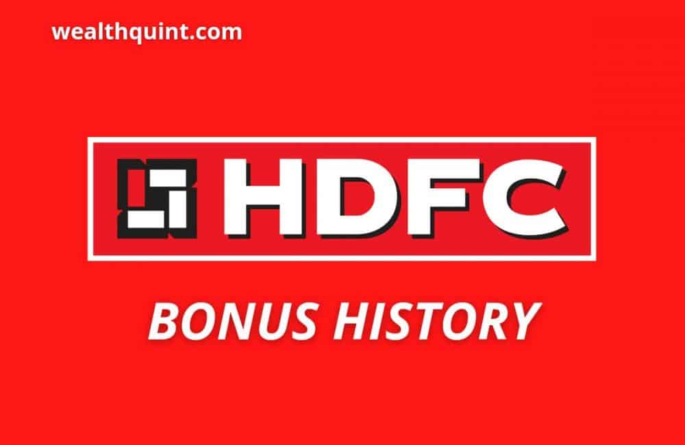 hdfc bonus history