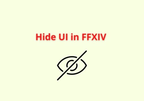 hide UI in FFXIV