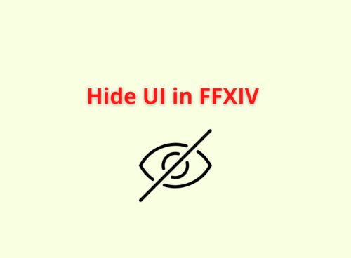 hide UI in FFXIV