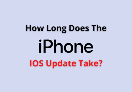 how long does iphone iOS update take