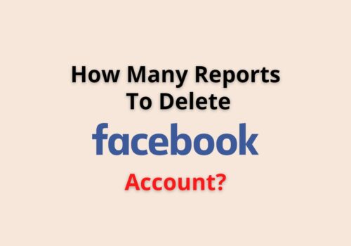 how many reports to delete faceboomaccount